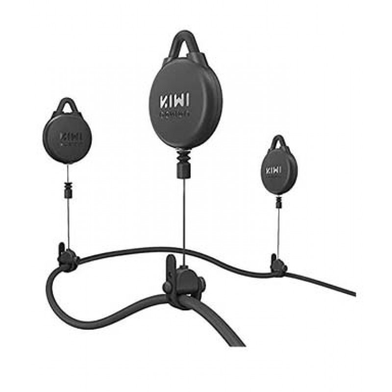 KIWI design Link Cable Management Compatible with Quest 2/Quest 1/HTC VIVE Series - 6 Packs (Black)